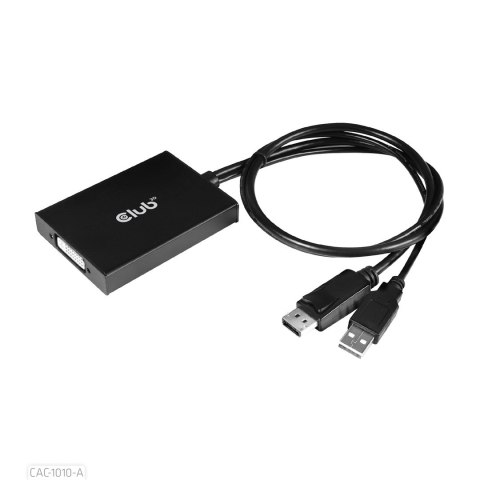 CLUB3D CAC-1010-A adapter kablowy 0,6 m DisplayPort DVI-D + USB Czarny Club 3D