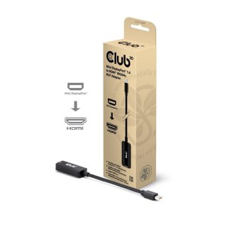 CLUB3D CAC-1188 adapter kablowy 0,09 m Mini DisplayPort HDMI Czarny Club 3D