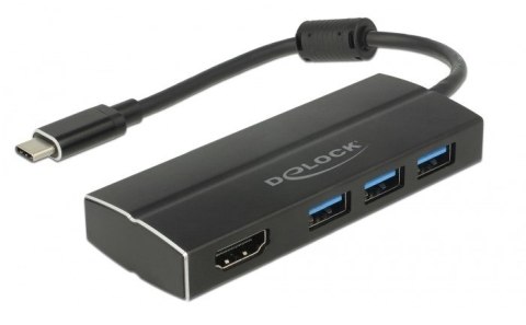 DeLOCK 63931 stacja dokująca USB 3.2 Gen 1 (3.1 Gen 1) Type-C Czarny DELOCK