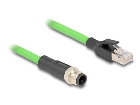 DeLOCK Kabel M12 D-coded 4 pin, męski na RJ45 męski PUR (TPU), 5 m DELOCK