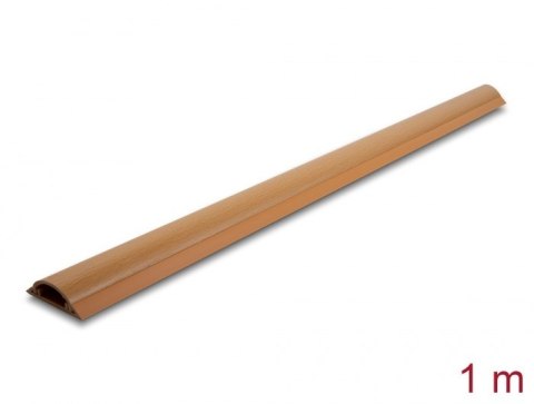 DeLOCK Samoprzylepna listwa kablowa 50 x 13 mm - długość 1 m, wygląd drewna DELOCK