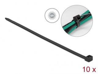 DeLOCK Trytyka odporna na ultrafiolet, D 1220 x S 9,0 mm czarna, 10 szt. DELOCK