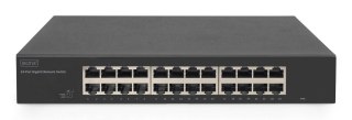 Digitus 24-portowy przełącznik gigabitowy, 19-calowy, niezarządzalny DIGITUS