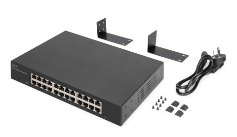Digitus 24-portowy przełącznik gigabitowy, 19-calowy, niezarządzalny DIGITUS
