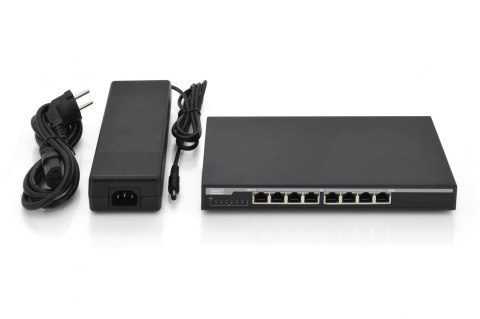 Digitus Przełącznik 8-portowy Gigabit Desktop PoE 10/100/1000 Mbps DIGITUS