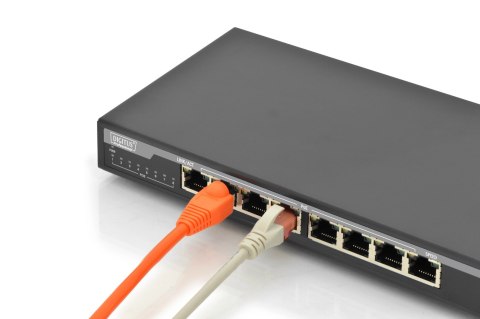 Digitus Przełącznik 8-portowy Gigabit Desktop PoE 10/100/1000 Mbps DIGITUS