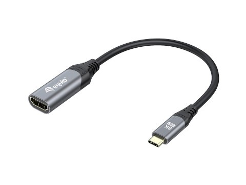 Equip 133492 adapter kablowy 0,15 m USB Type-C HDMI Czarny, Szary EQUIP
