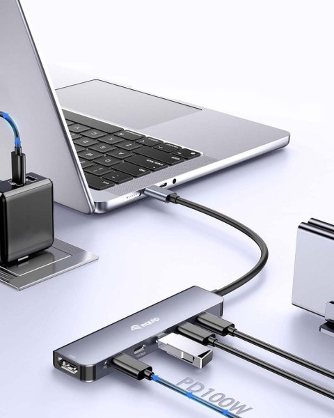 Equip 133499 stacja dokująca Przewodowa USB 3.2 Gen 2 (3.1 Gen 2) Type-C Szary EQUIP