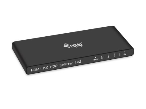 Equip HDMI2.0 2-Port Splitter Ultra Slim 4K/ 60Hz schwarz EQUIP