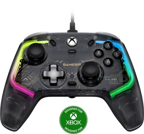 GameSir Kaleid Czarny, Przezroczysty USB Gamepad Analogowa/Cyfrowa Xbox One, Xbox Series S, Xbox Series X GameSir