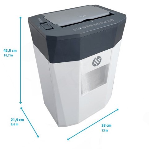 HP OneShred Auto 80CC niszczarka Rozdrabnianie krzyżowe 68 dB 22 cm Biały Hewlett-Packard