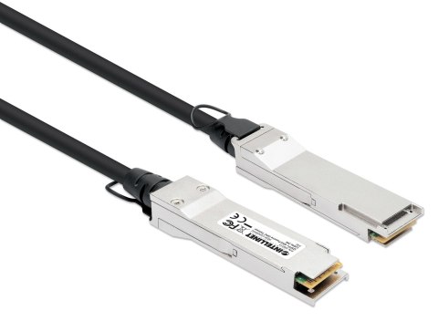 Intellinet 508513 kabel InfiniBand / światłowodowy 2 m QSFP+ Czarny, Srebrny Intellinet