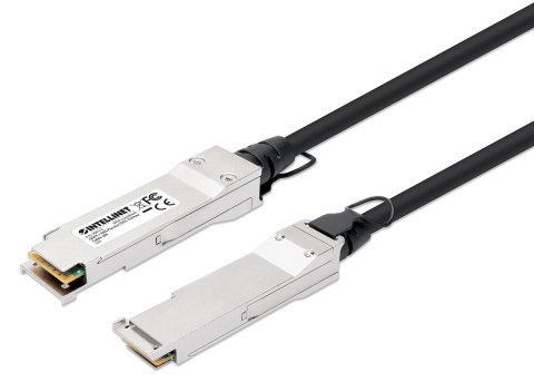 Intellinet 508513 kabel InfiniBand / światłowodowy 2 m QSFP+ Czarny, Srebrny Intellinet