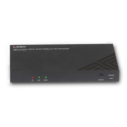 Lindy 38342 przedłużacz AV Amplituner Czarny LINDY