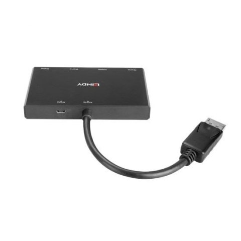 Lindy 38431 huby i koncentratory DisplayPort Czarny LINDY