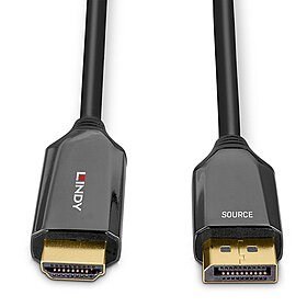 Lindy 40932 adapter kablowy 3 m DisplayPort HDMI Czarny LINDY
