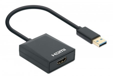 Manhattan 153690 stacja dokująca Przewodowa USB 3.2 Gen 1 (3.1 Gen 1) Type-A Czarny Manhattan