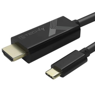 Techly IADAP USBC-HDMI2TY zewnętrzna karta graficzna usb 3840 x 2160 px Czarny TECHly