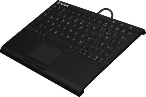 KeySonic KSK-3211ELU (DE) klawiatura Dom USB QWERTZ Niemiecki Czarny KeySonic