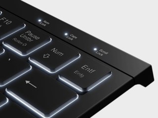 KeySonic KSK-5010ELC (DE) klawiatura Dom USB QWERTZ Niemiecki Czarny KeySonic