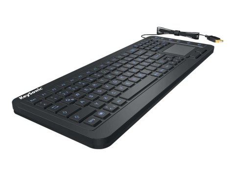KeySonic KSK-6231 INEL (DE) klawiatura Przemysłowy USB QWERTZ Niemiecki Czarny RAIDSONIC