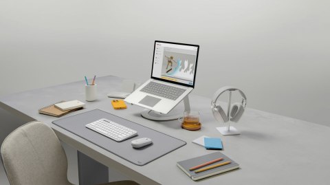 Logitech 920-012204 klawiatura Dołączona myszka Uniwersalne RF Wireless + Bluetooth QWERTZ Niemiecki Biały Logitech