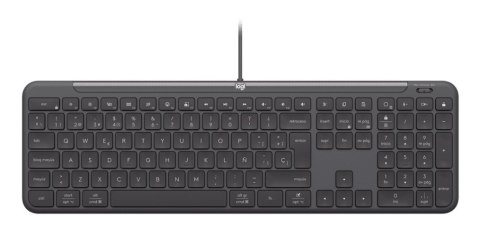 Logitech 920-013343 klawiatura Dołączona myszka Dom/Biuro USB QWERTZ Niemiecki Grafitowy Logitech