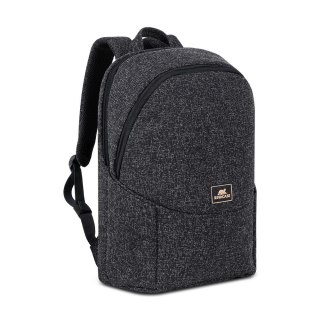 Plecak na laptop 15,6", RIVACASE Anvik, 15L, czarny, z materiału wodoodpornego, kieszenie na tablet 10,5", smartfon, dokumenty,  RivaCase