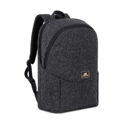 Plecak na laptop 15,6", RIVACASE Anvik, 15L, czarny, z materiału wodoodpornego, kieszenie na tablet 10,5", smartfon, dokumenty,  RivaCase