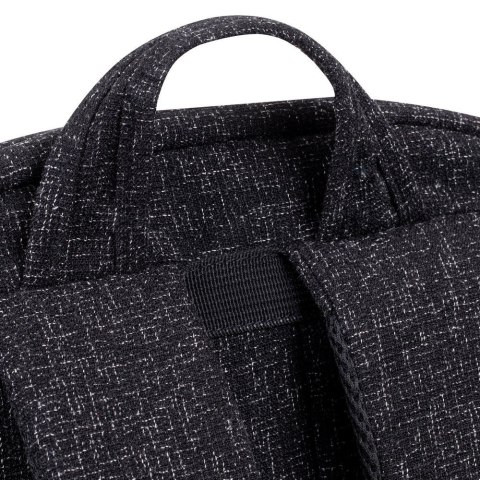 Plecak na laptop 15,6", RIVACASE Anvik, 15L, czarny, z materiału wodoodpornego, kieszenie na tablet 10,5", smartfon, dokumenty,  RivaCase