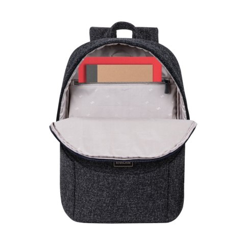 Plecak na laptop 15,6", RIVACASE Anvik, 15L, czarny, z materiału wodoodpornego, kieszenie na tablet 10,5", smartfon, dokumenty,  RivaCase