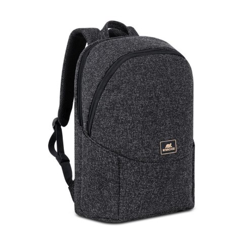 Plecak na laptop 15,6", RIVACASE Anvik, 15L, czarny, z materiału wodoodpornego, kieszenie na tablet 10,5", smartfon, dokumenty,  RivaCase