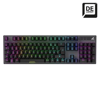 Sharkoon SKILLER SGK20 Brown klawiatura Gaming USB QWERTZ Niemiecki Czarny Sharkoon