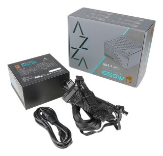 Azza PSAZ-650B (ATX3.1) moduł zasilaczy 650 W 20+4 pin ATX ATX Czarny Azza