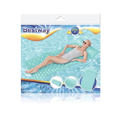 Dmuchany Materac Plażowy Turkusowy 213 x 86 cm Bestway 44020 BESTWAY