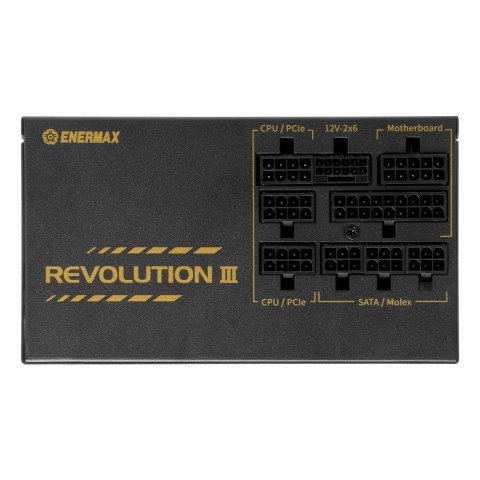 Enermax Power Supply 1000W Revolution3 80+ Gold Black FULLMO ENERMAX