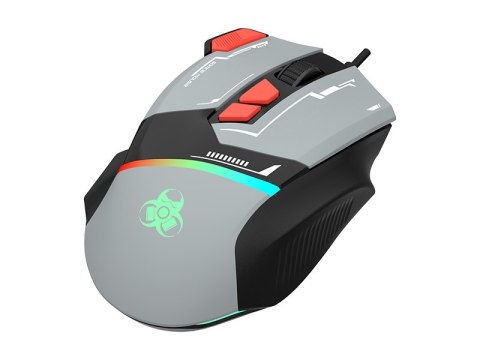 Mysz TRACER GAMEZONE SPECTRA GREY RGB USB TRACER