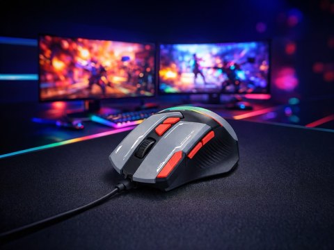 Mysz TRACER GAMEZONE SPECTRA GREY RGB USB TRACER