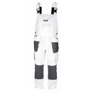 Spodnie ochronne ogrodniczki m/50, białe, gramatura 190g/m2 Dedra