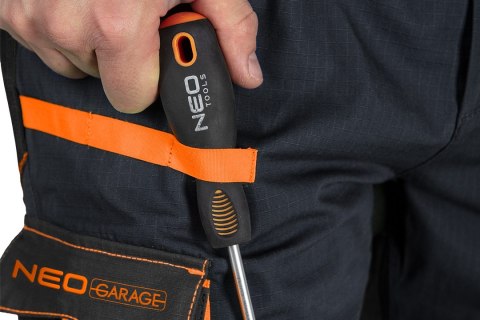 Spodnie robocze Neo Garage, 100% bawełna rip stop, rozmiar S NEO TOOLS