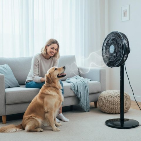 Wentylator stojący z pilotem 50w klausberg Klausberg