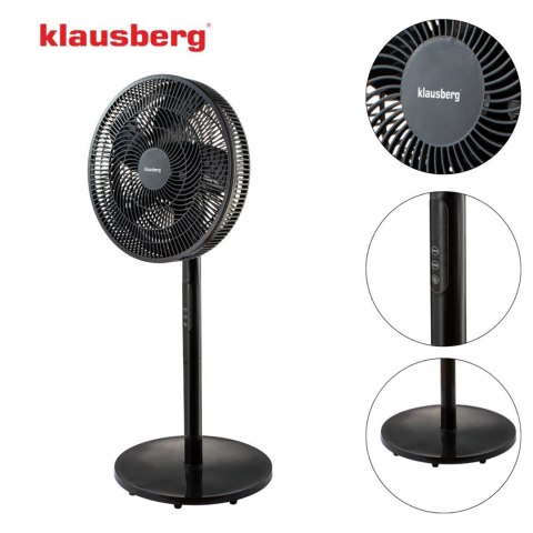Wentylator stojący z pilotem 50w klausberg Klausberg