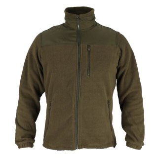 Bluza polarowa z wstawkami, 280g/m2, rozm.xxl, kolor zielony Dedra