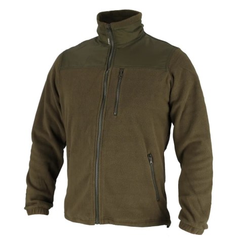 Bluza polarowa z wstawkami, 280g/m2, rozm.m, kolor zielony Dedra