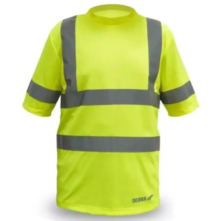 Koszulka męska t-shirt odblaskowa, żółta rozm xxxl Dedra