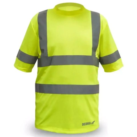Koszulka męska t-shirt odblaskowa, żółta rozm s Dedra
