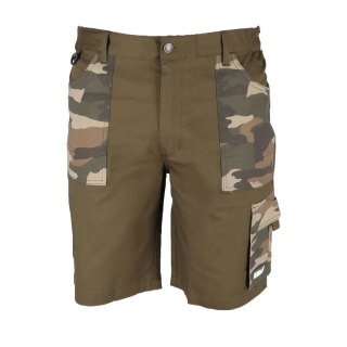 Szorty moro rozm.xxl, bawełna+elastan, 240g/m2 Dedra