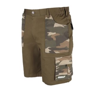 Szorty moro rozm.xxl, bawełna+elastan, 240g/m2 Dedra