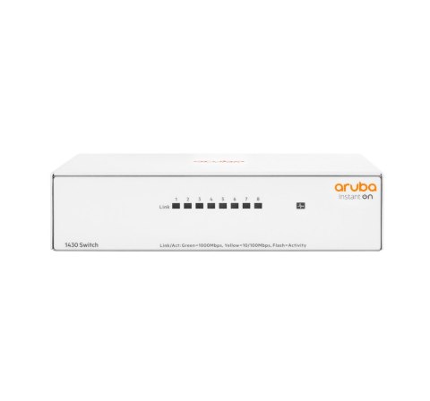 Aruba Instant On 1430 8G Nie zarządzany L2 Gigabit Ethernet (10/100/1000) Biały High Peak