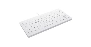 CHERRY AK-C4112 - Klawiatura medyczna kompaktowa podświetlana USB QWERTZ niemiecka biała Cherry